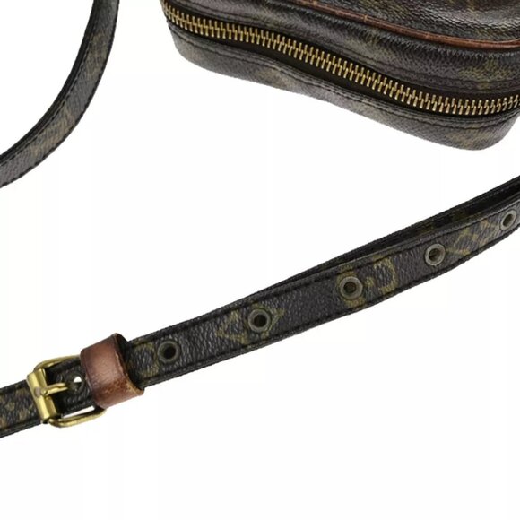 LOUIS VUITTON Danube Shoulder Bag Monogram Leather Brown France M45266 61YF386 - Picture 6 of 15